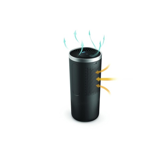 Philips Automotive Gopure Style 3601 with Hepa Filteration Captures Particles As Small As 0.004Um (Equivelant to H14 Grade), Uvc Light Eliminating >99.9% of Bacteria and Viruses - Black