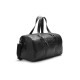 POLICE Unisex Mattia Black Vegan Leather 50 LTR. Weekender Travel Duffle Bag for Business and Casual Use for Men and Women