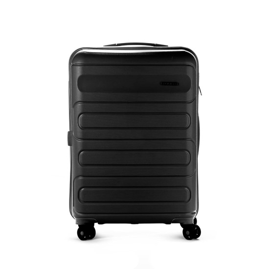 POLICE Novex Trolley Bag 24 Inches, Lightweight Luggage, Polypropylene Hard, 360 Degree Rotation 4 Wheels Cabin Trolley Bag, Combination Lock