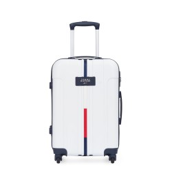 Tommy Hilfiger Wyoming Unisex Hard Luggage - White, 66Cm Medium Trolley Bag