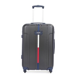 Tommy Hilfiger Wyoming Unisex Hard Luggage - Black, 66Cm Medium Trolley Bag