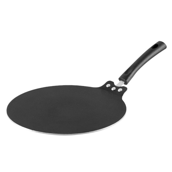 Vinod Zest Aluminium Non Stick Flat Multi Tawa - 28 cm | Roti/Chapati Tawa | 4mm Thick, 3 Layer Coating | Scratch Proof | Induction and Gas Base