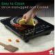 Swift Induction Cooktop with 8 Power Settings|2200 Watt Induction Cooktop| Pre-set Menus for Soups, Curries, Dals, Saute Masala|Crystal Glass Top Surface| LCD Digital Panel | Smart Touch Buttons|Compact & Portable Induction Cooktop| 2 Year Warranty