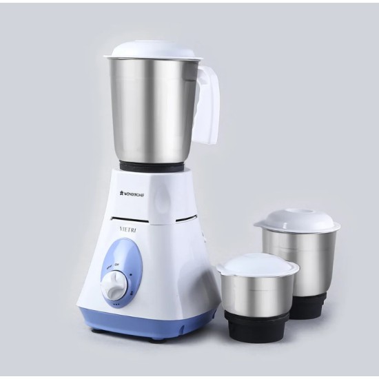 Wonderchef Vietri 500-Watt Mixer Grinder (Blue)