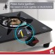 Wonderchef Galaxy 2 Burner Auto Cooktop | 6mm Toughened Glass | Piezo Auto Ignition | 2 Years Warranty