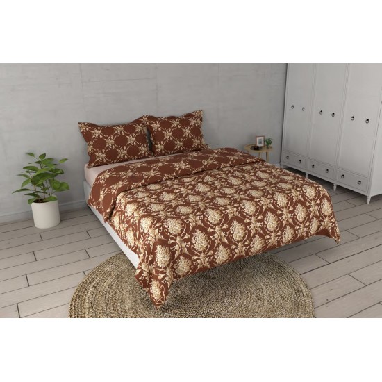 Raymond Home Crystal 200 TC King Size Bedsheet with 2 Pillow Covers