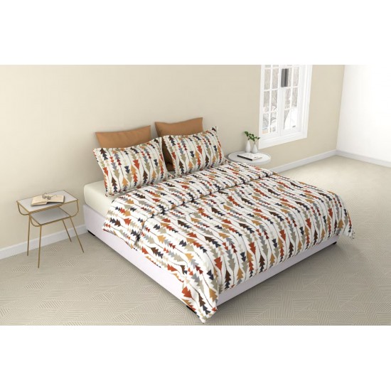 Raymond Home Vision 144 TC King Size Bedsheet with 2 Pillow Covers