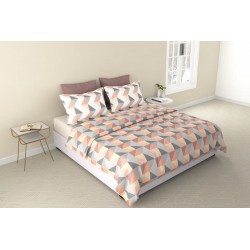 Raymond Home Vision 144 TC King Size Bedsheet with 2 Pillow Covers